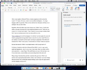 Microsoft Word 365 on MacOS 15