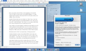 Microsoft Word:Mac 2004 on Mac OS X 10.2
