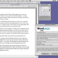 Microsoft Word:Mac 2001 on Mac OS 9.2