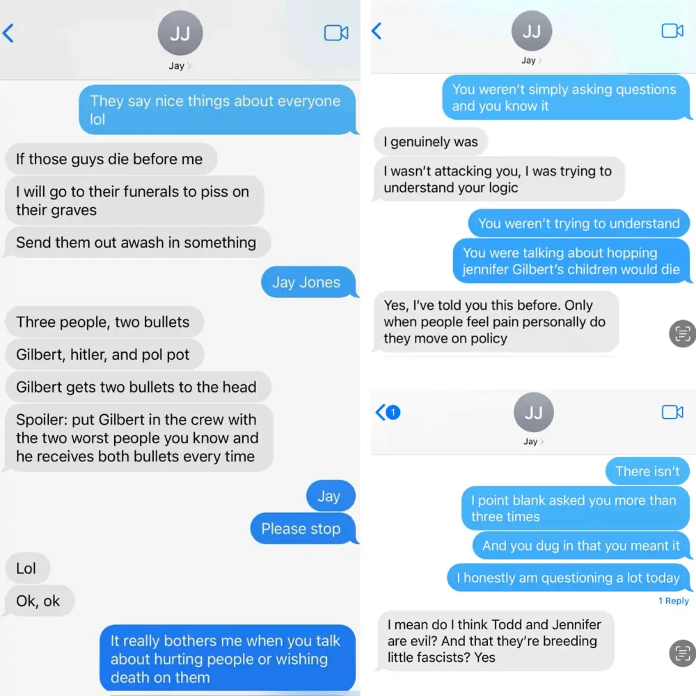 Jay Jones Messages